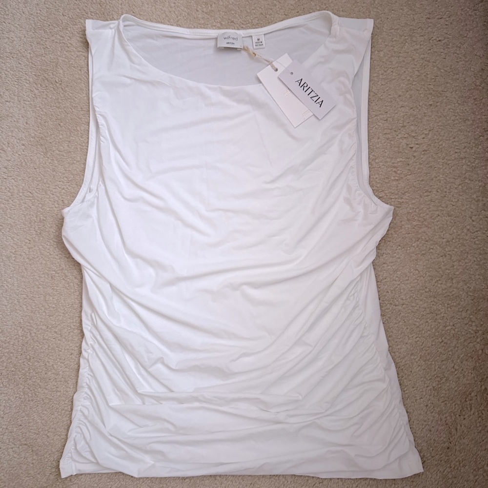 Aritzia Wilfred musing top (White M)